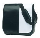 Umschlagtasche "Action" PVC, schwarz/wei, ca. 34,5 x 31,5 x 13,5 cm