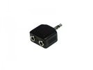 Adapter 1x Klinke (St.) (3.5) - 2x Klinke (Bu.) (3.5) stereo