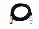 Kabel MC-215, XLR m/f, 2x1.5mm², 3,0m, sw