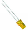 LED, gelb, 2x5mm, dreieckig / flach