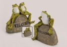 DEKO-FROSCH A.STEIN WELCOME POLY S.25X10X25CM