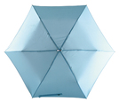 Alu-Mini-Taschenschirm"Flat",hellblau, Ø88 cm