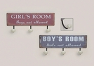 GARDEROBE BOY/GIRL ROOM METALL 2-F.S.37X15CM