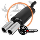 Sportschalldämpfer, eXtrem, VW Polo 2/ 3 (86C), TwinRod 2x76, mit EG-Zulassung