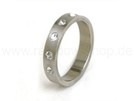 Edelstahlringe Edelstahlring Ringe m. Stein