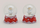 SCHNEEKUGEL WINTERKIND POLY/GLAS 2-F.S.9X7CM}
