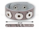 Chunks Beads Clicksystem Armbänder beige 22 cm
