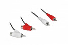 Kabel 2x Cinch (St.) - 2x Cinch (St./Bu.) 1,5 m
