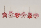 WEIHNACHTSHAENGER HOLZ 6-FACH SORT.11CM