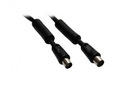 Koaxialkabel 1x Koax (St.) - 1x Koax (Bu.) (112er) (2x Ferritkern) 5,0 m black