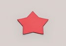 TELLER STERN ROT KUNSTST. 16CM}