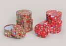 GESCHENKDOSEN-SET STRUMPF DEKOR PAPPE 3 TLG.