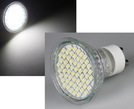 LED Strahler GU10 ''H35 V2'' 60 SMD LEDs, 6000k, 240lm, 120°, 230V/2,5W, weiß