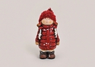WINTERKIND ROT KERAMIK TEXTIL-MUETZE 14CM