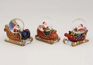 SCHNEEKUGEL NIKOLAUS/SCHLITTEN POLY SORT 7X7C