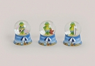 GLIMMERKUGEL FROSCH POLY 3-F.S.9CMHX7CM}