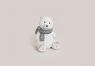 EISBAER SITZEND AUS TON 11X11X15CM