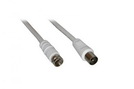 Koaxialkabel 1x F (St.) - 1x Koax (St.) (32er) 1,5 m white