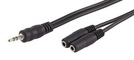 Klinke-Adapterkabel, 0,30m Kabel mit 3,5mm Stecker