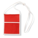 Non-woven flat travel pouch