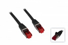 Patchkabel Cat6 S/STP 0,25 m black