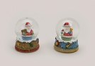SCHNEEKUGEL NIKOLAUS POLY/GLAS 2-F.S.11CM