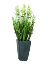 Lavendel, cremefarben, im Dekotopf, 45cm, Kunstpflanze