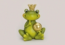 FROSCHKOENIG M.GOLDKUGEL KER.26X35X44CM