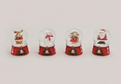 SCHNEEKUGEL NIKOLAUS/ELCH/ENGEL/SCHNEEMANN 6C