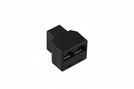 Adapter RJ45 8P8C (Bu.) - 2x RJ45 8P8C (Bu.) black