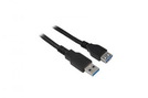 Kabel USB 3.0 A (St.) - A (Bu.) 5,0 m black
