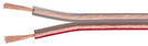 Lautsprecherkabel-Ring 25m, 2x 0,5mm², transparent, 100% OFC Kupfer