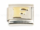 Italian Charm Glieder Armband Buchstaben "F"