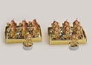 TEELICHT-SET 6TLG ENGEL GOLD 2 SORT.4X6CM