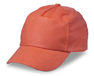 Baseballcap, Non-Woven, Farbe: Orange, Groesse: 28,5 x 12 cm