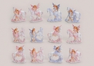 ELFE A.EINHORN PINK/LILA POLY 12-F.S.6X3X7CM