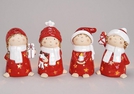 WINDLICHT WINTERKIND ROT KERAMIK SORT.17CM