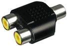 Audio-Adapter 2x Cinchkupplung > 1x Cinchkupplung