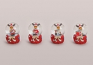 SCHNEEKUGEL ELCH STRICK 4-F.SORT. POLY 6CM