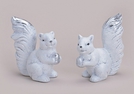 EICHHOERNCHEN AUS TON WEISS 2-F.S.16X8X17CM
