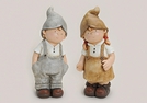 MAEDCHEN/JUNGE KERAMIK 2-F.S.45CM