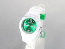 weiss mit grünem Ziffernblatt Viper Silikonuhr sma