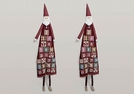ADVENTSKALENDER PLUESCH/TEXTIL NIKOLAUS 180CM