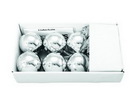 LED Weihnachtskugel 6cm, silber (6 St.)