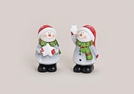 SCHNEEMANN MIT STERN AUS TON 2-F.S.7X7X12CM