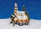 LICHTKIRCHE M. BELEUCHTUNG POLY 17X16X22CM