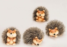 DEKO-IGEL TON/KUNSTFELL SORT.CA.8CM
