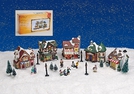 WINTERSZENE STADT HAUS+FIGUR SET PORZ.20-TLG.