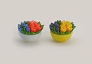 BLUMENKERZE IN SCHALE 2SORT.10X8CM