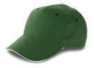 Baseball-Cap, 5 Panel, Farbe: Gruen, Groesse: 26 x 20 cm